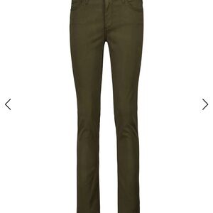 AG Prima Cigarette Leg Olive Green Jeans